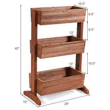 3-Tier Raised Vertical Indoor/Outdoor Freestanding Planter product image