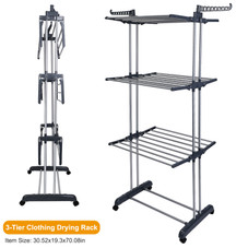 Rolling Collapsible Clothes Drying Rack product image Rolling Collapsible Clothes Drying Rack product image