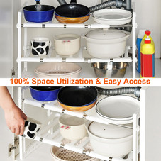 2-Tier Under Sink Organizing Rack product image