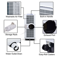 Portable 8,000 BTU Air Conditioner & Dehumidifier product image