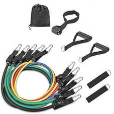 11-Piece Exercise Bands, Resistance Band Set in Assorted Sizes product image