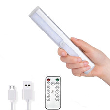 USB Rechargeable Wireless Sensor LED Light with Remote (3-Pack) product image