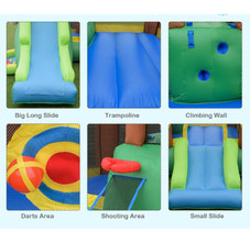 Inflatable Jungle Dual Slide Bounce House + Optional Blower product image