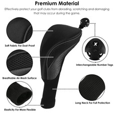 LakeForest® 3-Piece Mesh Golf Club Covers product image