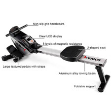 Folding Magnetic Rowing Machine with LCD Display product image