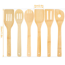 6-Piece iMounTEK Bamboo Cooking Utensils product image