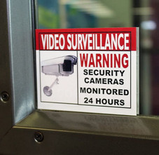 Home Security Camera Warning Sticker (6-Pack) product image