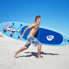 Inflatable 10' Sunbathing Stand-up Paddleboard Kit with Carry Backpack product image