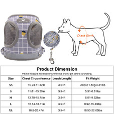PetLuv™ Mesh Harness Dog Leash Set product image
