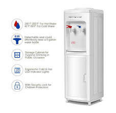 Electric 5-Gallon Water Dispenser with Hot and Cold Water product image