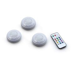 Bright Basics Color Changing Wireless LED Puck Lights (3-Pack) product image