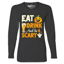 Women's Creepy Scary Halloween Long Sleeve Shirt product image