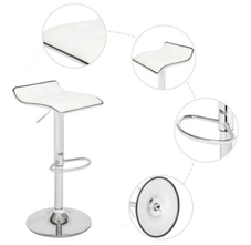 Curved-Top Adjustable-Height Modern Bar Stools (Set of 2) product image