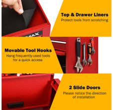 Red Rolling 6-Drawer Tool Chest with Riser product image