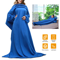 Wearable Fleece Blanket with Sleeves product image