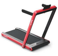 SuperFit™ 2.25HP 2-in-1 Dual Display Folding Treadmill product image