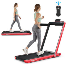 SuperFit™ 2.25HP 2-in-1 Dual Display Folding Treadmill product image