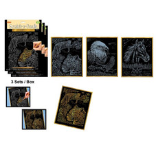 ArtLover® Scratch-a-Doodle Art Kits (Set of 3) product image