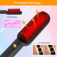 Inova™ 5-Temp Straightening Curler Brush product image