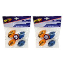 Nerf® 4-Count Football Squishy Fun Mini Football Keychain (2-Pack) product image