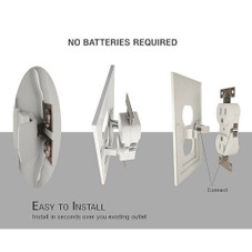 Snap-on Outlet Cover with Built-in LED Night Lights (5-Pack) product image