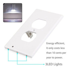 Snap-on Outlet Cover with Built-in LED Night Lights (5-Pack) product image
