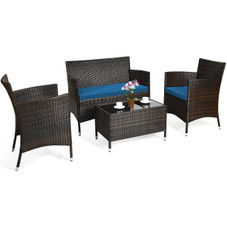 Rattan Outdoor 4-Piece Patio Furniture Set product image Rattan Outdoor 4-Piece Patio Furniture Set product image