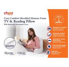 Reading and TV Pillow with Removable Microplush Washable Cover product image