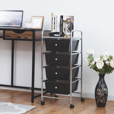  Metal Rolling 4-Drawer Storage Cart product image