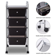  Metal Rolling 4-Drawer Storage Cart product image