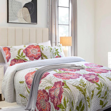 Oversized Pink and Lime Quilt Set product image