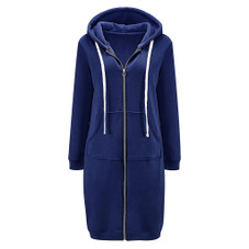 Women's Tunic Long Full-Zip Hooded Sweatshirt product image