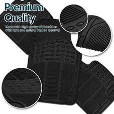 Zone Tech® 4-Piece All-Weather Rubber Car Interior Floor Mats product image