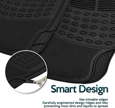 Zone Tech® 4-Piece All-weather Rubber Car Interior Floor Mats product image