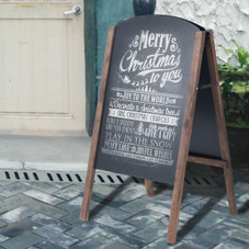 40-Inch A-Frame Wooden Chalkboard Sign product image