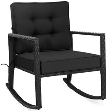 Outdoor Cushioned Rattan Rocking Chair product image