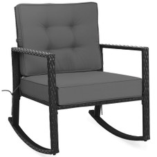 Outdoor Cushioned Rattan Rocking Chair product image