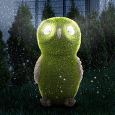 Garden Statue of Owl with Solar Light Eyes product image