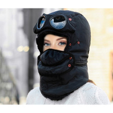 Full Neck Winter Thermal Trapper Hat with Goggles & Detachable Face Mask product image