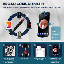 AIRE™ Ear Wax Removal Kit with 1080P FHD Wi-Fi Ear Camera product image