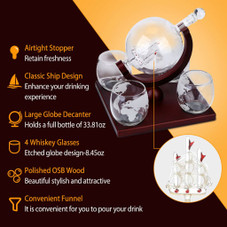 Whiskey Decanter Globe Set product image