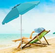 6.5-Foot Portable Beach Umbrella with Carrying Bag without Weight Base product image