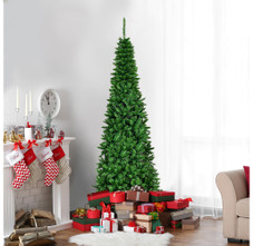 Pre-Lit 6.5ft 250 White Light Pencil Christmas Tree  product image Pre-Lit 6.5ft 250 White Light Pencil Christmas Tree  product image