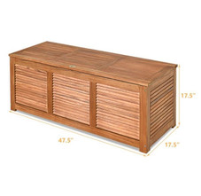 Acacia Wood 47-Gallon Outdoor Storage Box product image