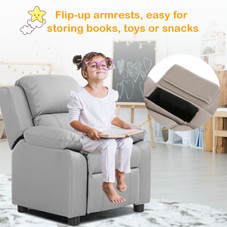 Kids' Deluxe Padded Armchair Recliner with Headrest and Storage Arm product image Kids' Deluxe Padded Armchair Recliner with Headrest and Storage Arm product image