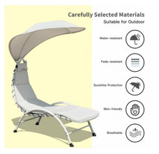 Modern Cushioned Canopy Chaise Lounge product image