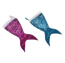 Sequined Mermaid Tail Holiday Stocking  product image