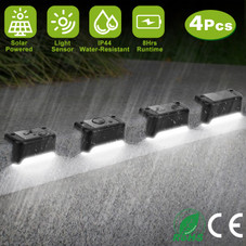 Solarek® Outdoor Solar Powered LED Step Lights (4- or 8-Pack) product image