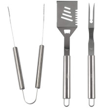 Cheer Collection 3-Piece BBQ Grilling Tool Set product image
