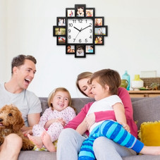 12-Picture Photo Frame Clock   product image